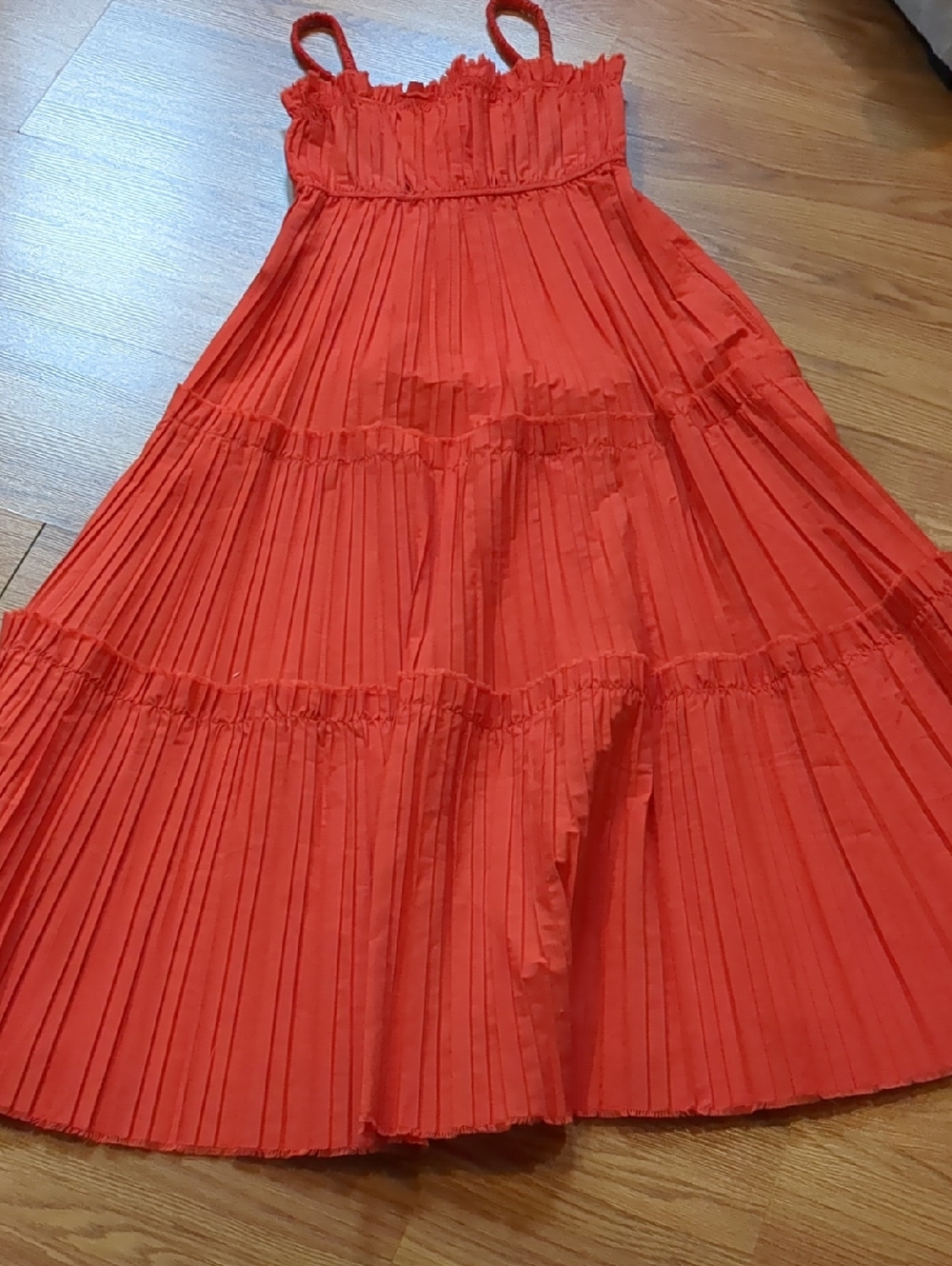 Sea New York The Greir Pleated Slip Dress- - Poppy - Picture 7 of 10